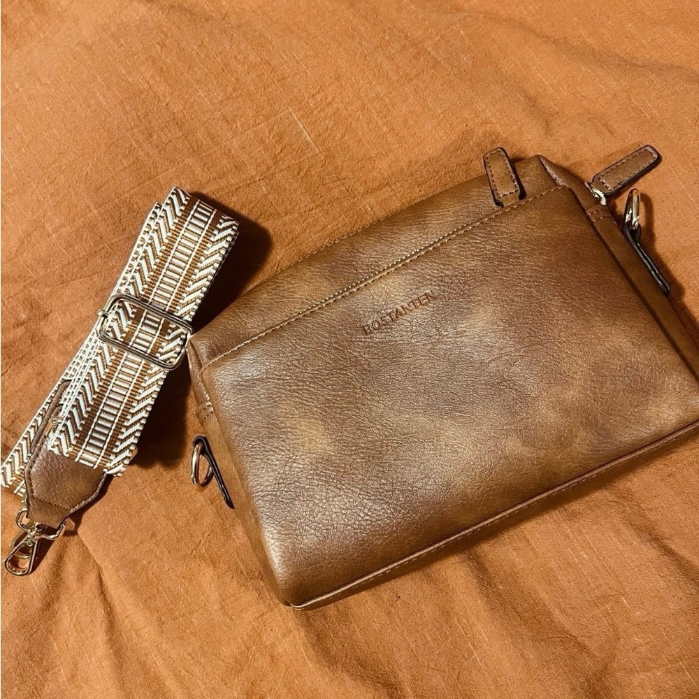 Brown bostaten crossbody